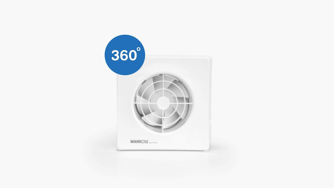 Manrose Quiet Fan X5 360° View