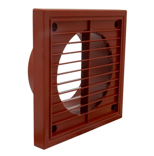 Fixed Louvre Grille 100mm Terracotta Fixed Louvre Grille 100mm Terracotta