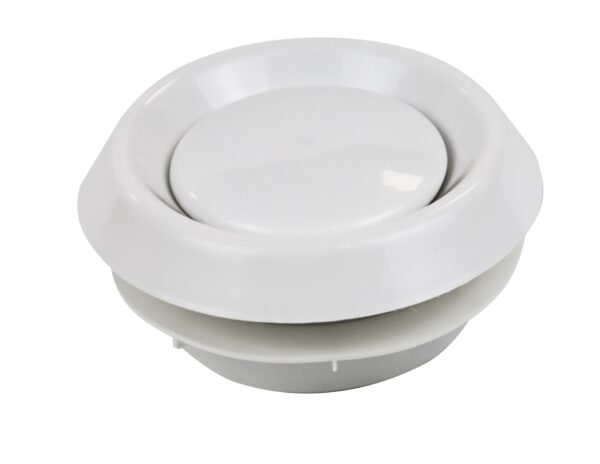 Circular ABS Concave Air Diffuser with Spring Connection 125mm