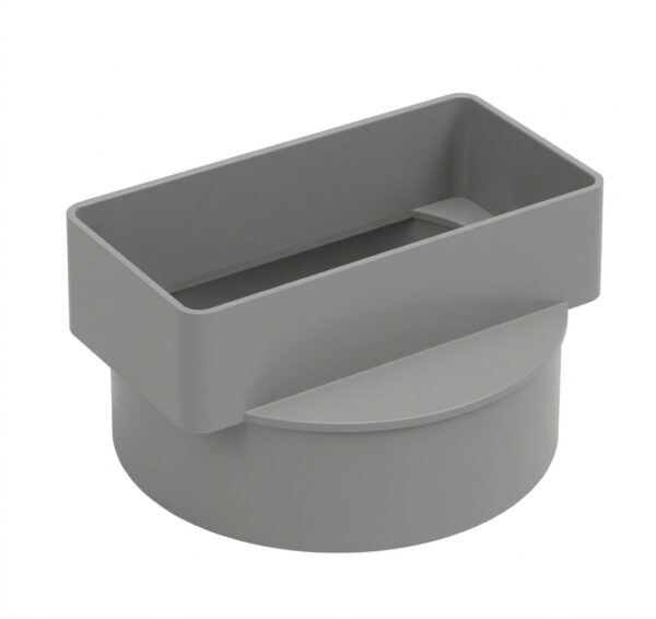 Short Round to Rectangular Duct Adaptor 100mm to 110 x 54mm (F) Short Round to Rectangular Duct Adaptor 100mm to 110 x 54mm (F)