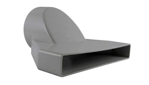 Round to Rectangular Duct Adaptor 100mm to 225 x 25mm Round to Rectangular Duct Adaptor 100mm to 225 x 25mm
