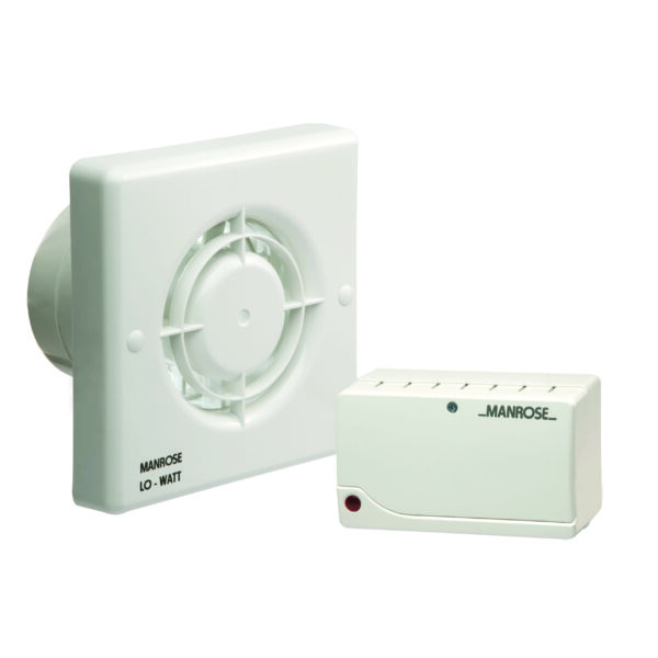 SELVLW100S Lo Watt Bathroom Fan Standard White SELV 100mm