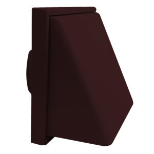 1240B Weather Proof Cowled Wall Outlet Brown 100mm/4Inch