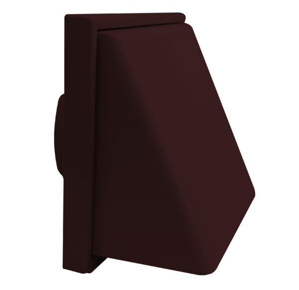 1240B Weather Proof Cowled Wall Outlet Brown 100mm/4Inch