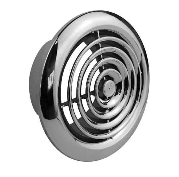 Internal Circular Ceiling Grilles 100mm Chrome