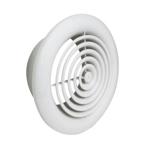 2100W Internal Circular Grilles White 100mm/4Inch