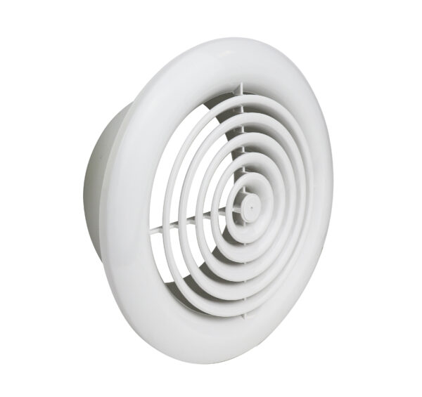 2100W Internal Circular Grilles White 100mm/4Inch