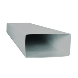 58030 Rectangular Flat Channel 150 x 70mm L300mm PVC Ducting