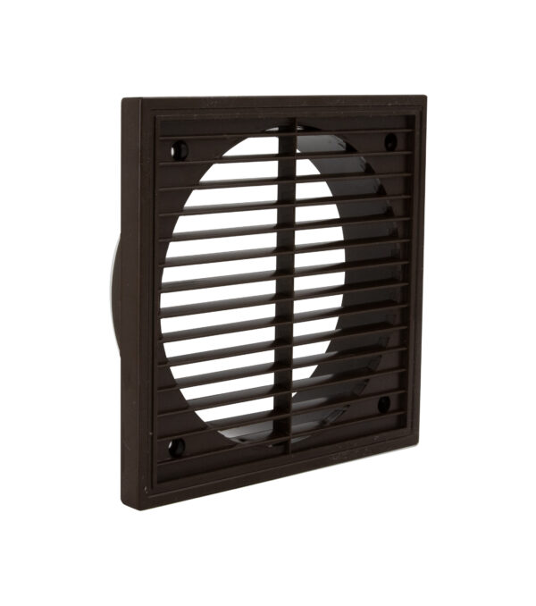 Fixed Louvre Grille 150mm Brown