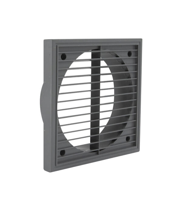 Fixed Louvre Grille 150mm Grey