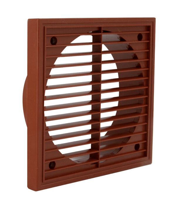 Fixed Louvre Grille 150mm Terracotta