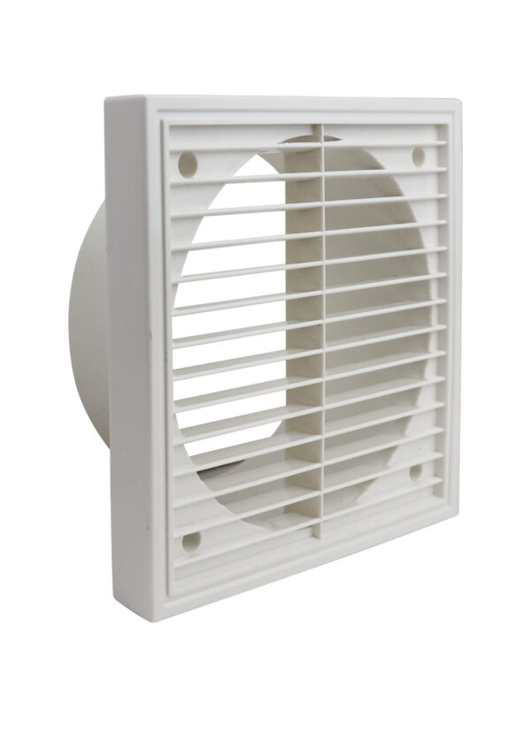 Fixed Louvre Grille 150mm White