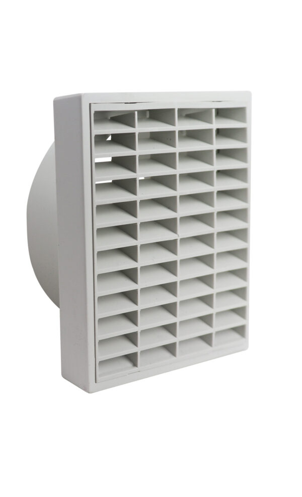 Fixed Louvre Grille 300mm White