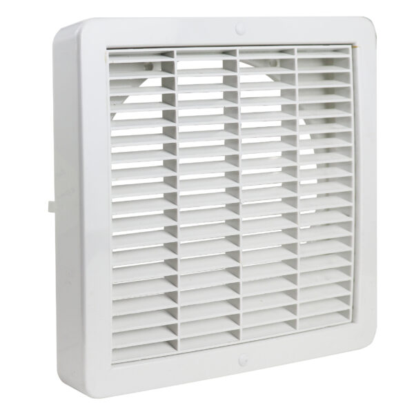 1207W 362 x 362mm Grille Fixed Louvre White 300mm/12Inch