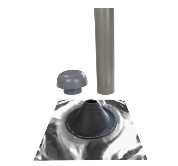 1380 110mm Angled Thru Roof Vent Kit 457 x 457mm
