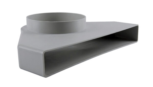 Plenum Cooker Hood/Fan Connector 225 x 25mm to 100mm Plenum Cooker Hood/Fan Connector 225 x 25mm to 100mm