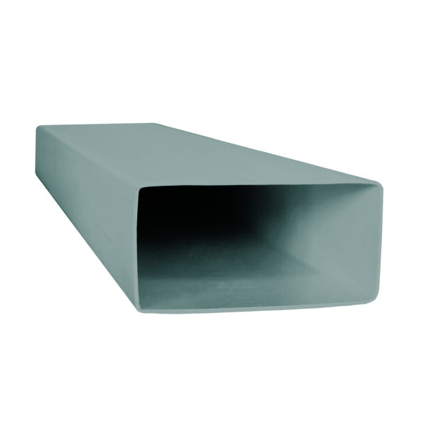 55150 Rectangular Flat Channel 204 x 60mm L1500mm PVC Ducting