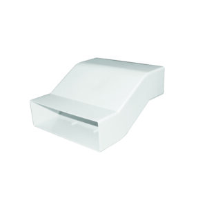 442273 Cross Over Duct Moulding 204 x 60mm 30Inch Drop Down Connection