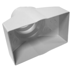 60954 6Inch 5Inch 4Inch Double Airbrick Adaptor to Round Pipe