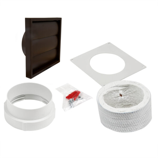 Gravity Grille Ducting Kit 1m Length 100mm Brown Gravity Grille Ducting Kit 1m Length 100mm Brown