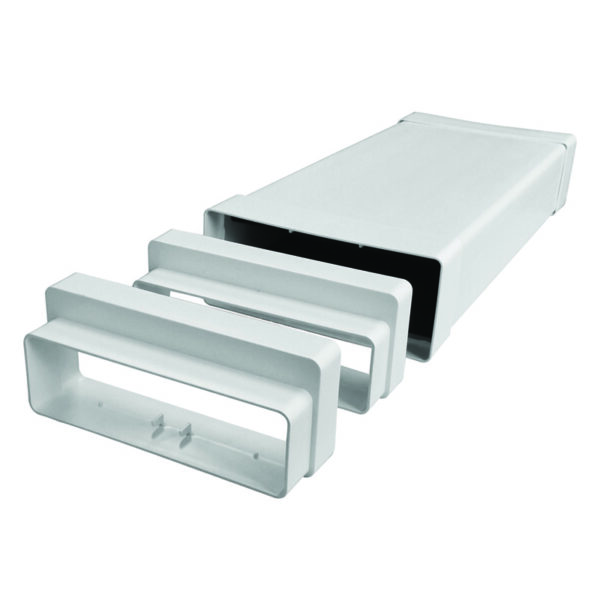 SL55100 Rigid Duct Attenuator 1.0m Length 204 x 60mm